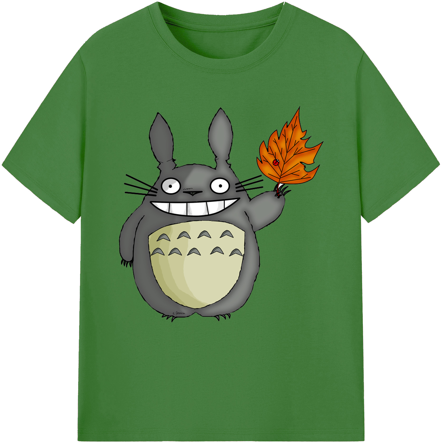 （画像用） となりのトトロ 草壁メイ 草壁サツキ My Neighbor Totoro Satsuki Kusakabe Mei Kusakabe レディースカジュアルプリントTシャツ（綿100％）